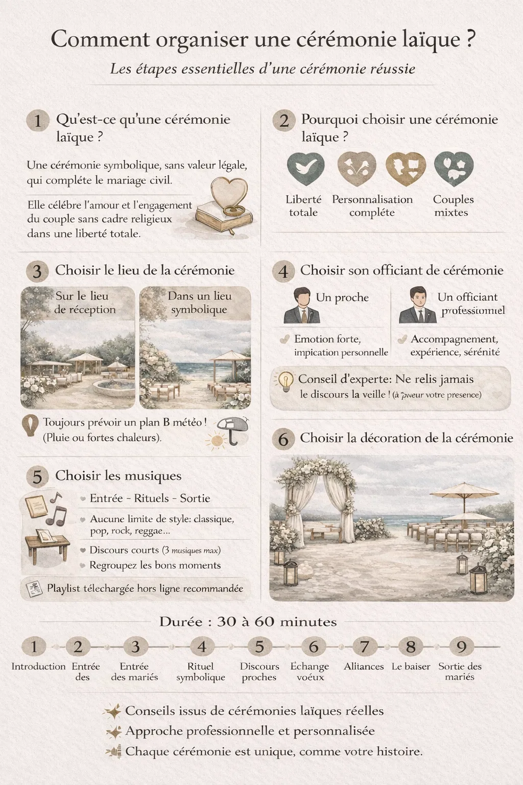 conseils organiser ceremonie laique mariage